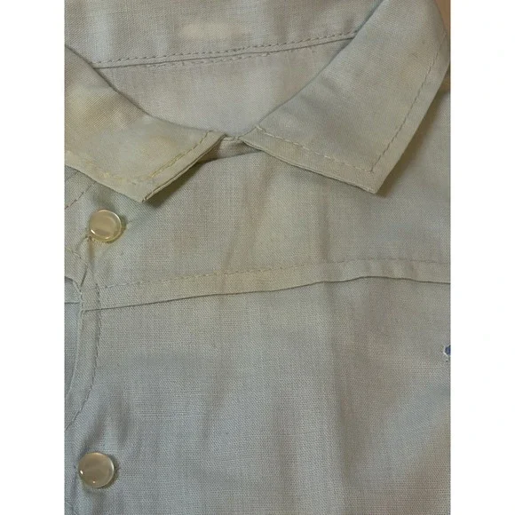 Vtg Baby Togs Boy Clothes/Blue/Embroidered/Button Down/Vest/50's-70's?/Bird Lot - Picture 12 of 12
